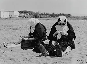 Two sisters at the beach