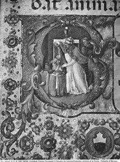 Renaissance Illuminated Manuscripts Prints: St Silvester baptizes Constantine