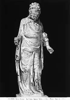 Statue representing an Apostle, work by Giovanni Pisano School preserved in the Museo dell'Opera Metropolitana in Siena