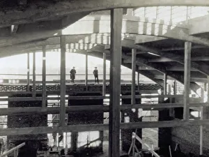 Industrial Architecture Prints: Part of the structure inside the S.A.P.M.A.R.G. plant in Corsico, near Milan