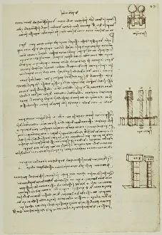 European Renaissance Period Artwork Prints: Studies and experiments of physics; written by Leonardo da Vinci