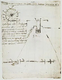 High Renaissance Drawings Prints: Studies on hydraulics, study belonging to the Codex Forster I