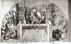 Study for the Liberation of St. Peter, drawing, Gabinetto dei Disegni e delle Stampe, Uffizi Gallery, Florence