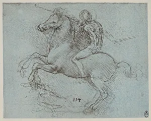 Royal Library Of Windsor Collection Prints: Study for the Sforza Monument