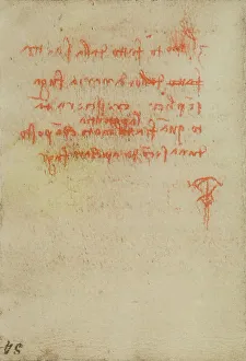 European Renaissance Baroque Styles Prints: Study on speed, writings from the Codex Forster III