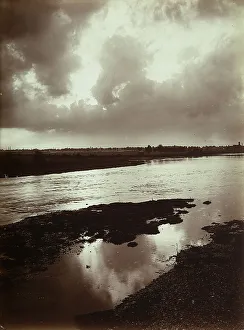 Cloud Formations In The Sky Prints: Sunset on the Po river