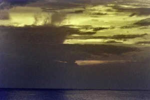 Sunset over the sea