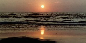 Sunset on the sea
