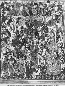 Tapestry depicting the multiplying of bread, Flemish work preserved in the Louvre Museum, Paris