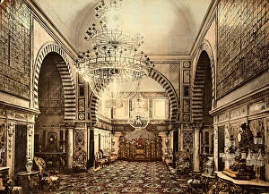 Tunis Collection: Throne Hall at the National Museum of the Bard in Tunis, inaugurated in 1888 with the name of
