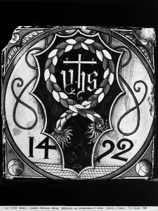 Sforza Castle Milan Prints: Tile with the monogram of Christ