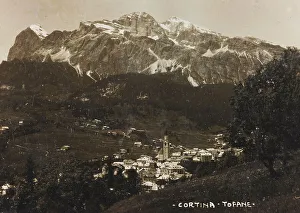 Cortina D'Ampezzo Landscape Prints: Tofane mountain group