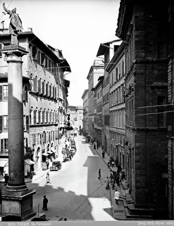 Florence Urban Landscape Prints: Via Tornabuoni in Florence