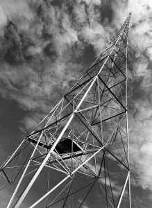 A trestle-work tower
