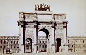 Arc De Triomphe History Prints: View of the Arc de Triomphe