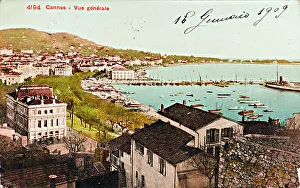 Small Boat Transportation Methods Prints: View of Cannes; postcard