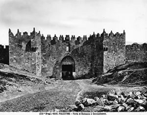 Damascus Gate Jerusalem Prints: View of the Damascus Gate in Jerusalem