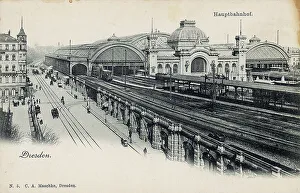 View of the Dresden train station