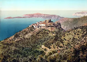 Landscape Photography France Prints: View of Eze and Saint Jean