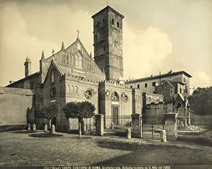 Medieval Church Buildings Prints: View of the Grottaferrata Abbey