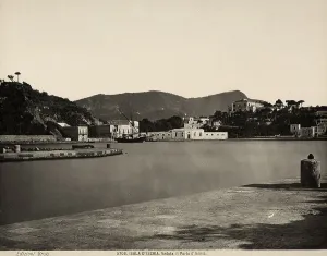 Island Landscape Photography Prints: View of Ischia's Harbor