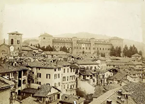 Italian Castle Views Prints: View of Moncalieri with the castle