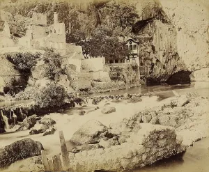 Historic Building Elements Prints: View of Mostar from the Old Bridge