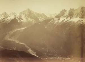 Natural Geological Formations Prints: View of a mountain-scape