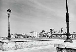 Civic Space Furnishings Prints: View of Parma from Caprazucca Bridge