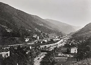 Landscape Of River Courses Italy Prints: View of Pracchia
