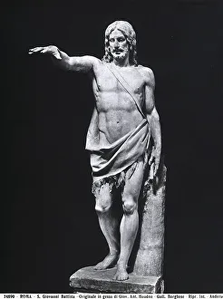 Renaissance Baroque Style Statues Prints: Front view of St. John the Baptist