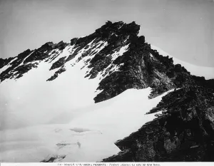 View of the summit of Gran Serce in Piemonte