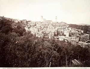 Religious Architecture In Italy Prints: View of the town of Arcola