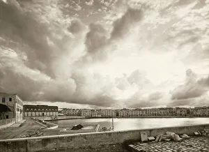 Urban Skyline View Prints: View of Trani