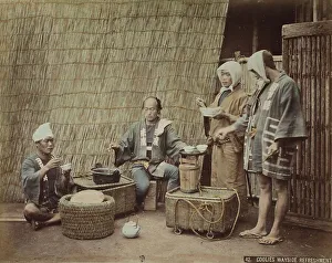 Workers at a moment of rest