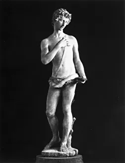 Christian Saint Statues Europe Prints: Young St. John the Baptist (view from the front)
