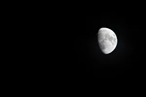 Lunar Landscape Prints: Closeup of moon