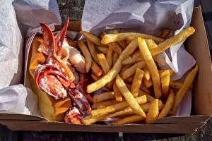 American Food Prints: Lobster Roll and Chips