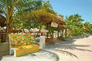 Mexico Mahahual Costa Maya Colorful Beach Print