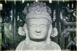Portrait of deity Print