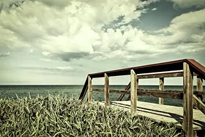 Oceanfront Staircase Print