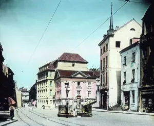 Aachen Der Marktplatz in Burtscheid bei Aachen, 1920er Jahre Print