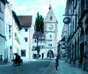 Bodensee Das Barfüssertor in Überlingen Print