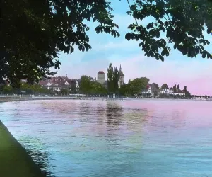 Bodensee Print: View of Arbon from Lake Constance
