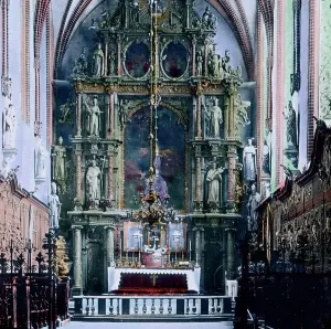Danzig Print: Roman-Catholic Church Interior with High Altar