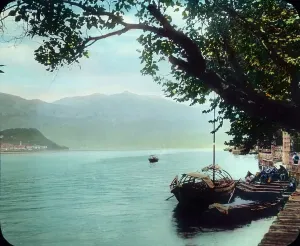 Print of Hand-Coloured Lake Como Scene