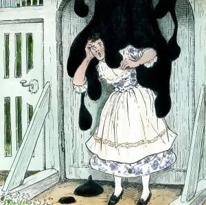 Mother Hulda Hand-Coloured Glass Slide Print, 1920s