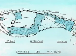 Medieval Castle Illustrations Prints: Thuringen Thüringen