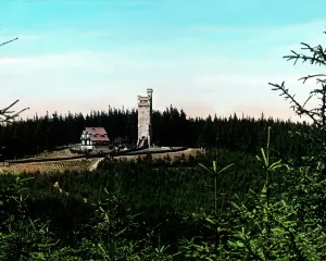 Thuringen Thüringen Print: Hohe Warte Lookout Tower