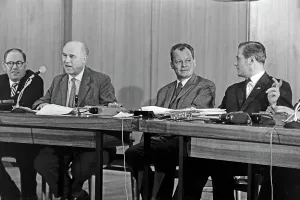 Print of Willy Brandt at the 13th International Congress